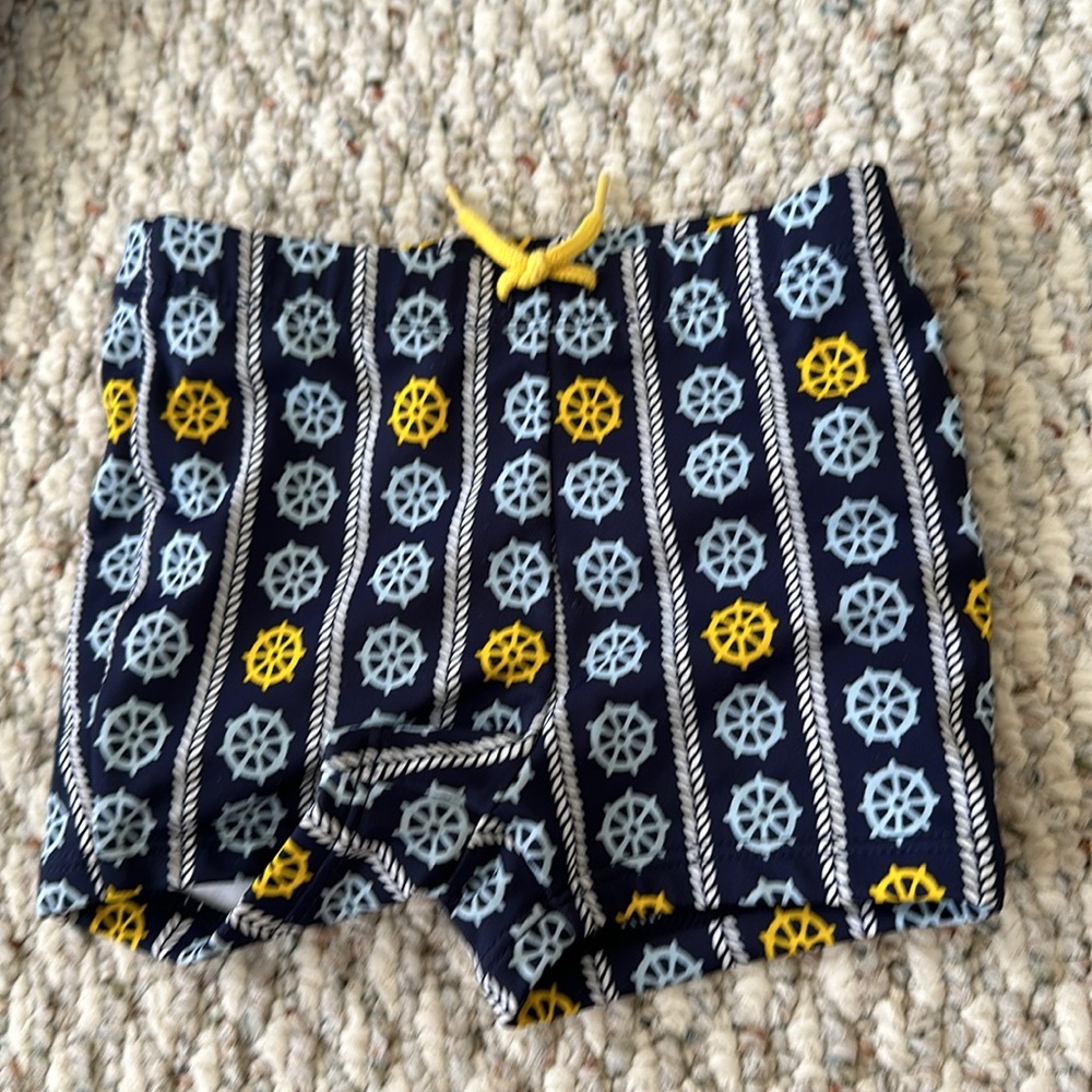 JANIE AND JACK Boy Ship Wheel Swim Short NWT